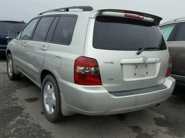 JTEDP21A960112395 - 2006 TOYOTA HIGHLANDER SILVER photo 3