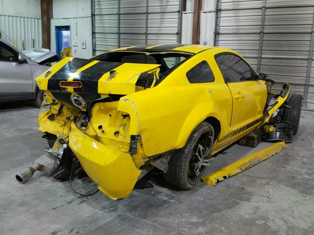 1ZVFT82H165231453 - 2006 FORD MUSTANG GT YELLOW photo 4