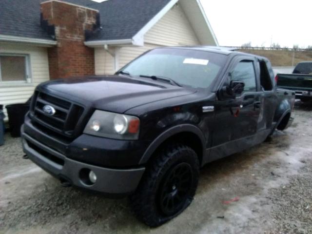 1FTPX04548KB18472 - 2008 FORD F150 BLACK photo 2