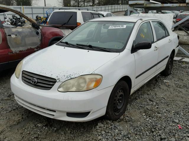 1NXBR32E33Z188417 - 2003 TOYOTA COROLLA CE WHITE photo 2