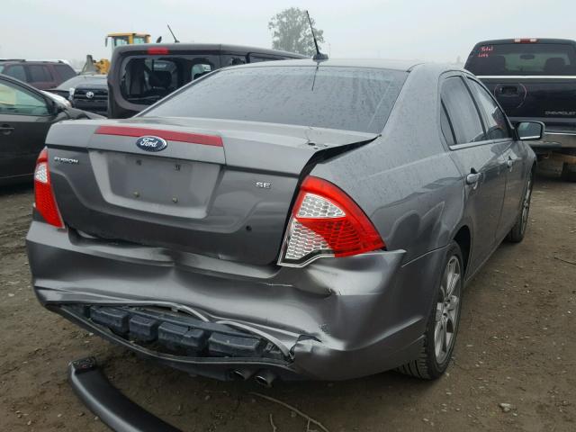 3FAHP0HA2AR284010 - 2010 FORD FUSION SE GRAY photo 4