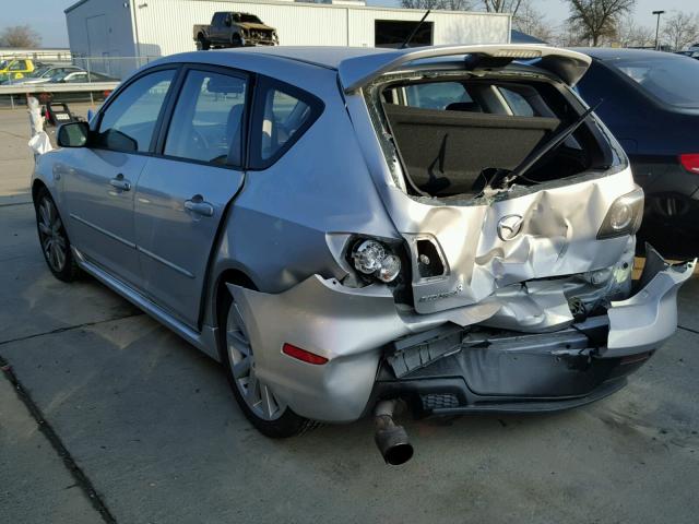 JM1BK34M371625515 - 2007 MAZDA SPEED 3 银色 照片 3