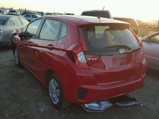 JHMGK5H58GX023709 - 2016 HONDA FIT LX RED photo 3