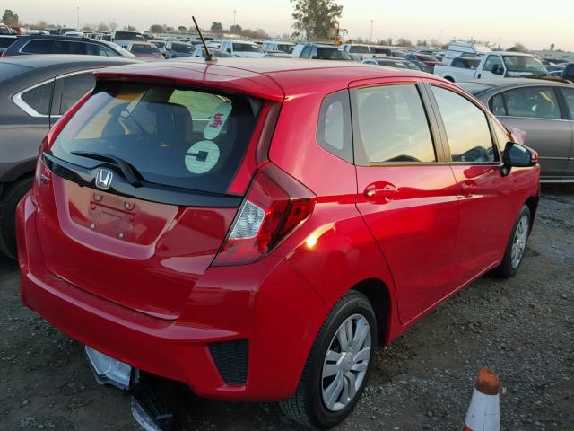 JHMGK5H58GX023709 - 2016 HONDA FIT LX RED photo 4