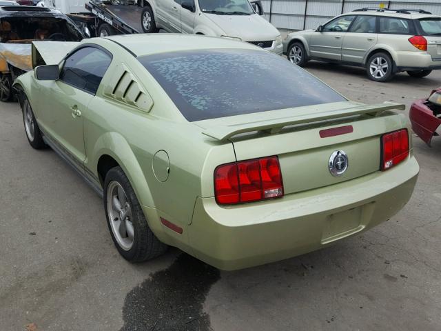 1ZVFT80N955172871 - 2005 FORD MUSTANG GREEN photo 3