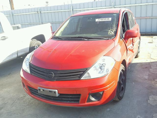 3N1BC1CP2CK243047 - 2012 NISSAN VERSA S RED photo 2