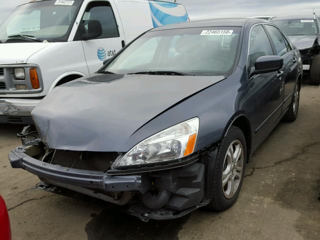 1HGCM56866A098306 - 2006 HONDA ACCORD EX BLUE photo 2