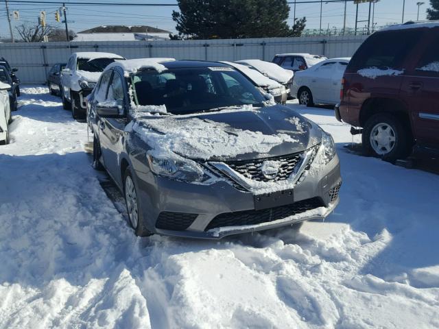 3N1AB7AP4GY252405 - 2016 NISSAN SENTRA S GRAY photo 1