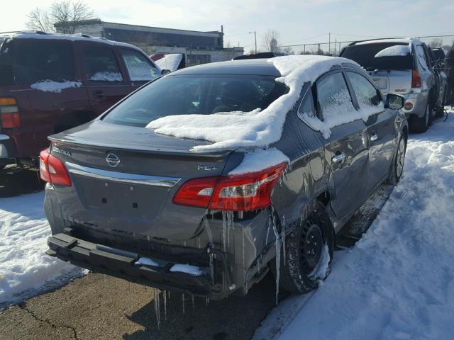 3N1AB7AP4GY252405 - 2016 NISSAN SENTRA S GRAY photo 4