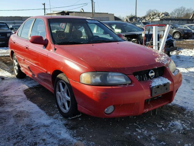 3N1AB51D32L711942 - 2002 NISSAN SENTRA SE- RED photo 1