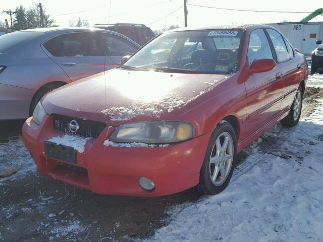 3N1AB51D32L711942 - 2002 NISSAN SENTRA SE- RED photo 2