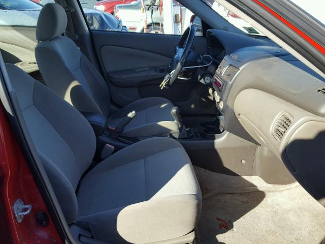 3N1AB51D32L711942 - 2002 NISSAN SENTRA SE- RED photo 5