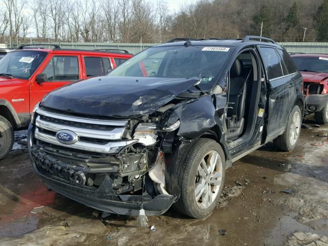 2FMDK4KC4DBC50822 - 2013 FORD EDGE LIMIT BLACK photo 2