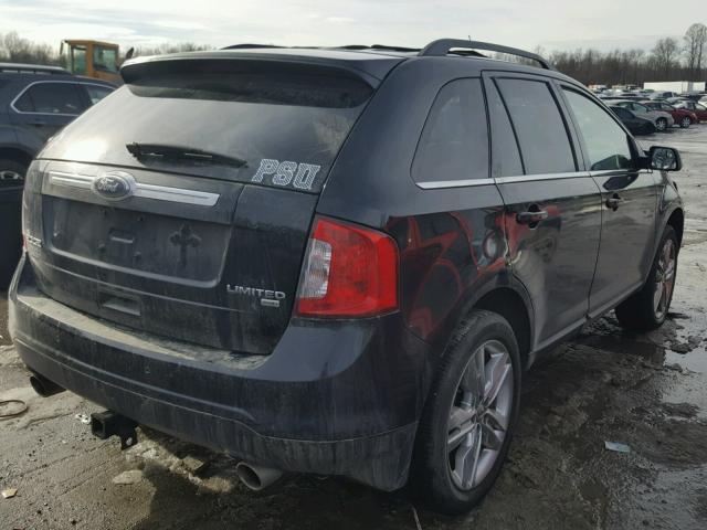 2FMDK4KC4DBC50822 - 2013 FORD EDGE LIMIT BLACK photo 4