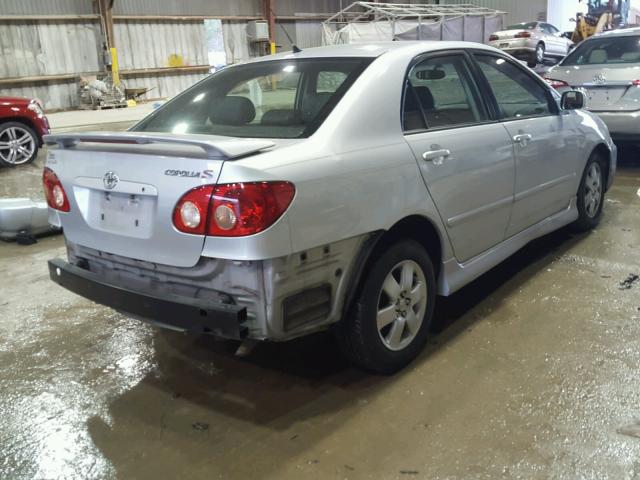 1NXBR32E87Z776237 - 2007 TOYOTA COROLLA CE SILVER photo 4