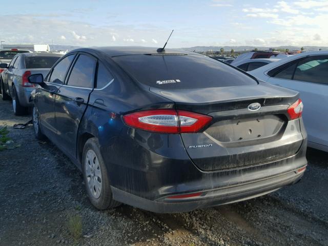 3FA6P0G79DR379598 - 2013 FORD FUSION S GRAY photo 3