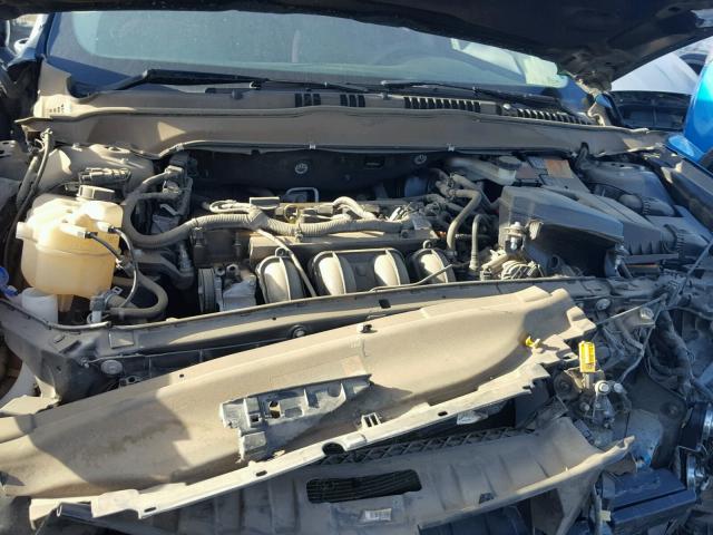 3FA6P0G79DR379598 - 2013 FORD FUSION S GRAY photo 7