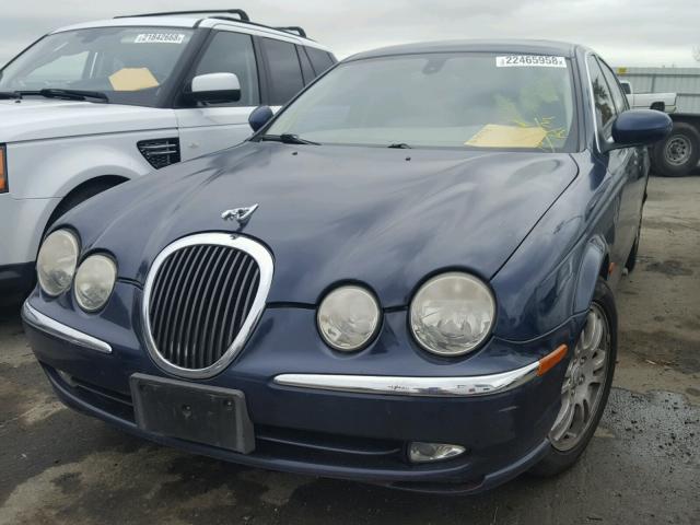 SAJEA01U83HM52094 - 2003 JAGUAR S-TYPE BLUE photo 2