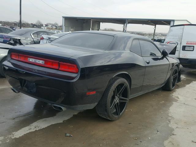 2C3CDYAG6DH693724 - 2013 DODGE CHALLENGER BLACK photo 4