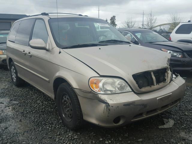 KNDUP132356745667 - 2005 KIA SEDONA EX GOLD photo 1