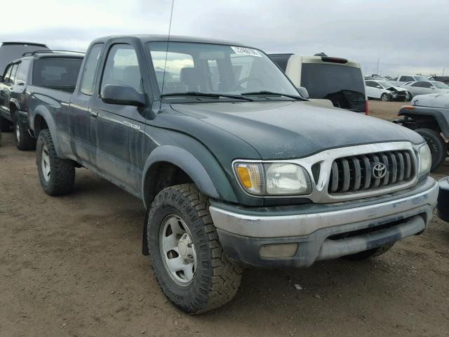 5TEWN72N72Z056114 - 2002 TOYOTA TACOMA XTR GREEN photo 1