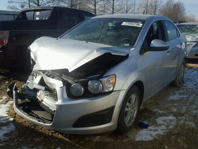 1G1JC5SH5E4160783 - 2014 CHEVROLET SONIC LT SILVER photo 2