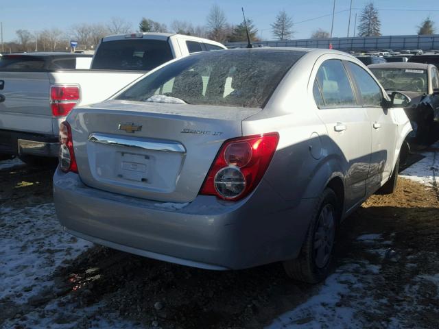 1G1JC5SH5E4160783 - 2014 CHEVROLET SONIC LT SILVER photo 4