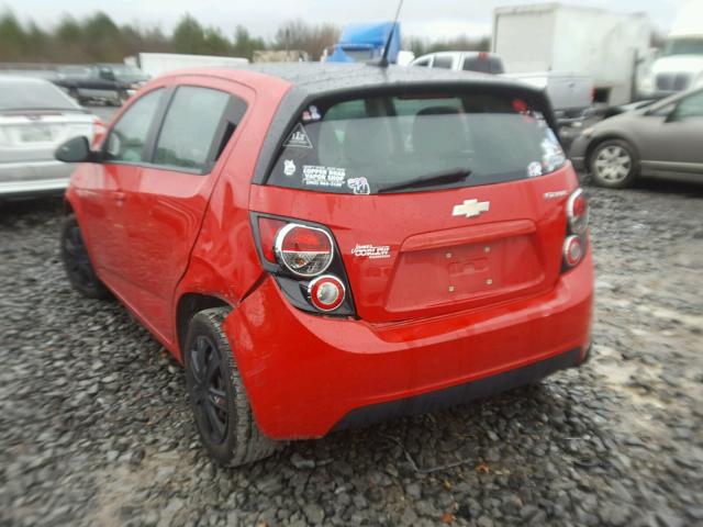 1G1JB6SH8D4228078 - 2013 CHEVROLET SONIC LS 红色 照片 3