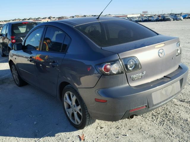 JM1BK32F881168013 - 2008 MAZDA 3 I GRAY photo 3