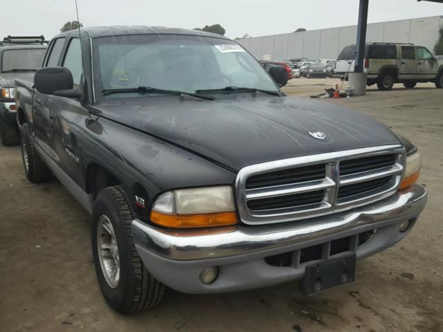 1B7GL2ANXYS697382 - 2000 DODGE DAKOTA QUA BLACK photo 1