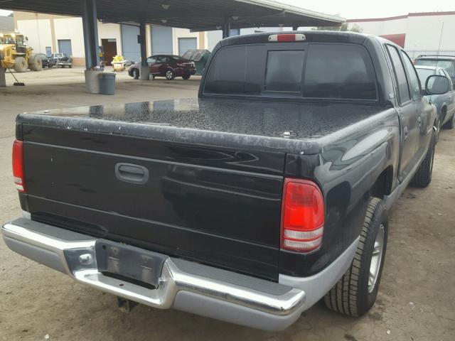 1B7GL2ANXYS697382 - 2000 DODGE DAKOTA QUA BLACK photo 4