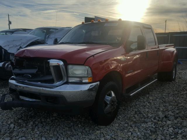 1FTWW33PX4EB21727 - 2004 FORD F350 SUPER RED photo 2