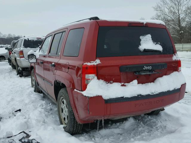 1J4FF28B29D243206 - 2009 JEEP PATRIOT SP RED photo 3