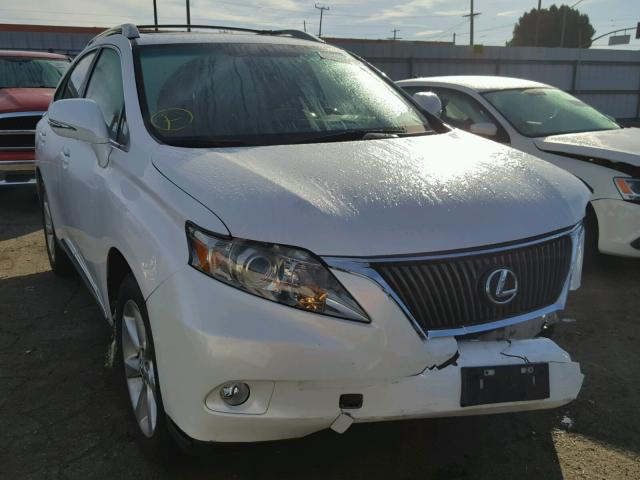 2T2ZK1BA9AC018450 - 2010 LEXUS RX 350 WHITE photo 1