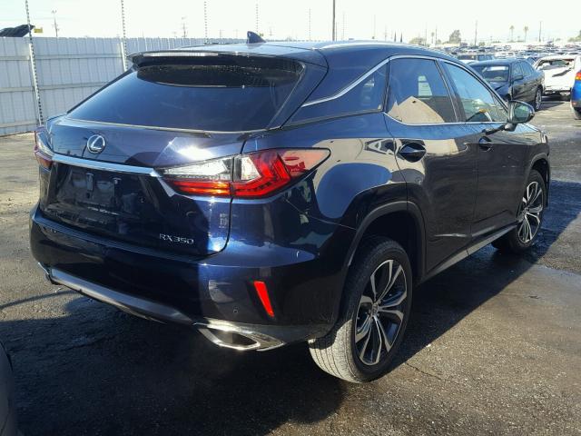 2T2ZZMCA1HC053005 - 2017 LEXUS RX 350 BLUE photo 4