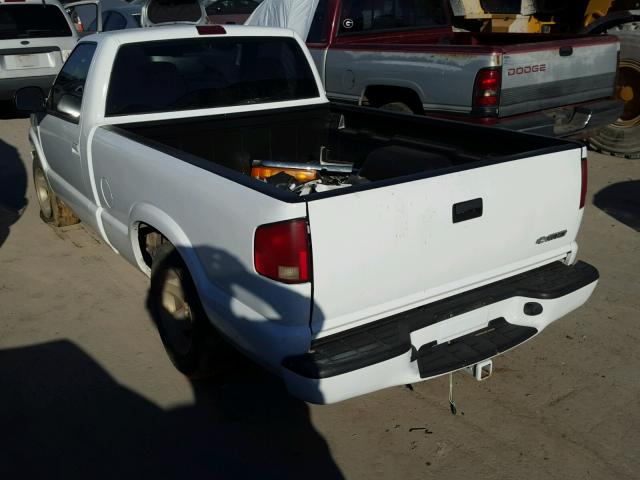 1GCCS14W528157040 - 2002 CHEVROLET S TRUCK S1 WHITE photo 3