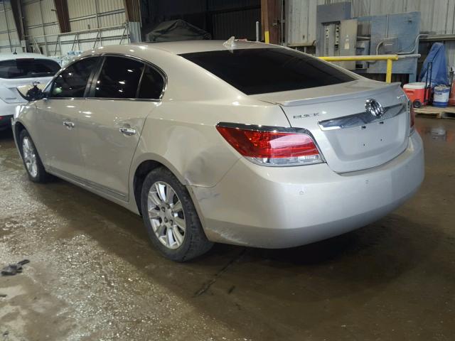 1G4GD5ER8CF196788 - 2012 BUICK LACROSSE P TAN photo 3