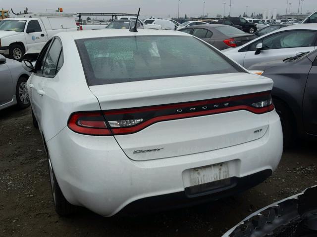 1C3CDFBB8FD140841 - 2015 DODGE DART SXT WHITE photo 3