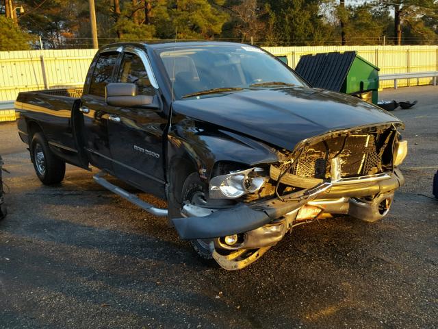 3D7KR28C85G709986 - 2005 DODGE RAM 2500 S BLACK photo 1