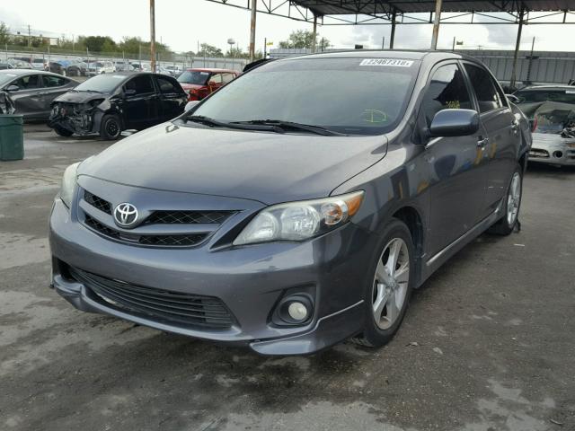 5YFBU4EEXDP080086 - 2013 TOYOTA COROLLA BA CHARCOAL photo 2