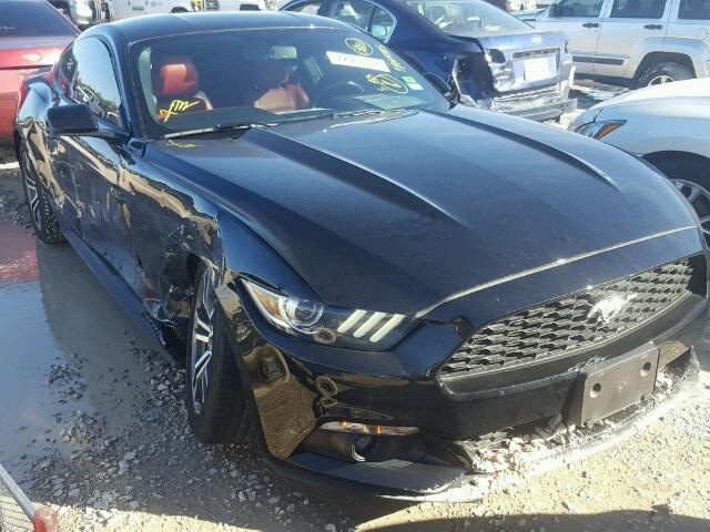 1FA6P8TH3G5267075 - 2016 FORD MUSTANG BLACK photo 1