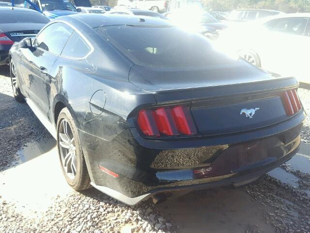 1FA6P8TH3G5267075 - 2016 FORD MUSTANG BLACK photo 3