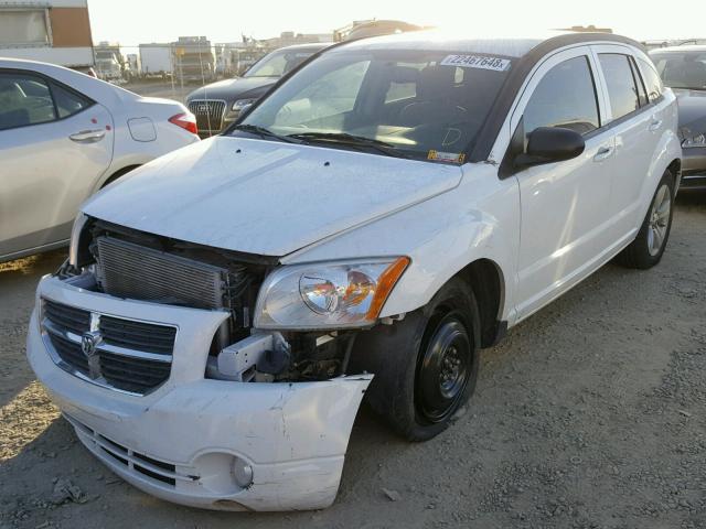 1B3CB3HA5BD221242 - 2011 DODGE CALIBER MA WHITE photo 2