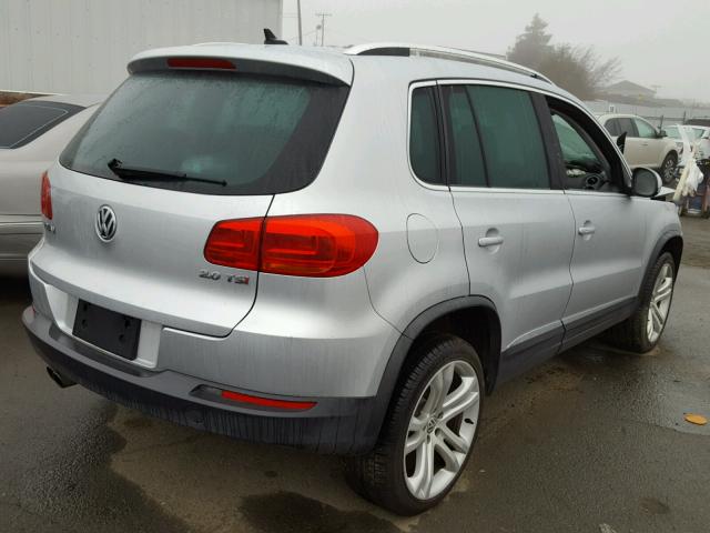 WVGAV3AX1DW579839 - 2013 VOLKSWAGEN TIGUAN S SILVER photo 4