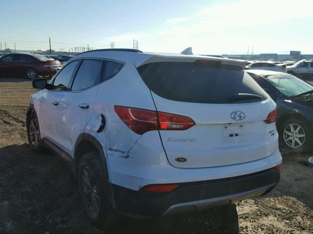 5XYZUDLB7EG176500 - 2014 HYUNDAI SANTA FE S WHITE photo 3