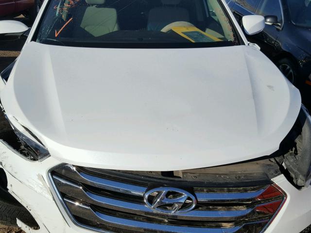 5XYZUDLB7EG176500 - 2014 HYUNDAI SANTA FE S WHITE photo 7