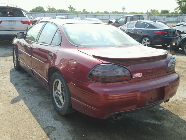 1G2WP52K31F142539 - 2001 PONTIAC GRAND PRIX RED photo 3