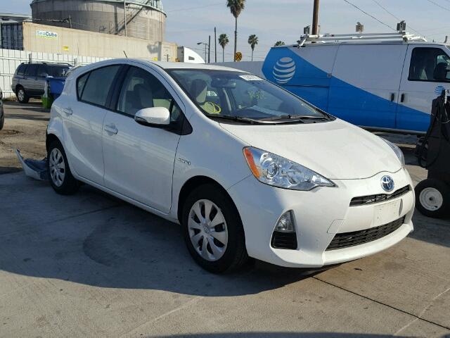 JTDKDTB32E1083941 - 2014 TOYOTA PRIUS C WHITE photo 1