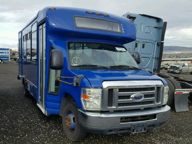 1FD4E45SX8DB52078 - 2008 FORD ECONOLINE BLUE photo 1