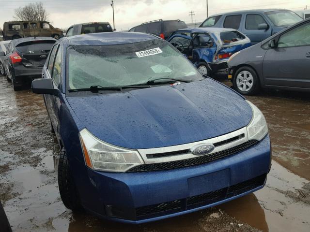 1FAHP35N58W274684 - 2008 FORD FOCUS SE BLUE photo 1